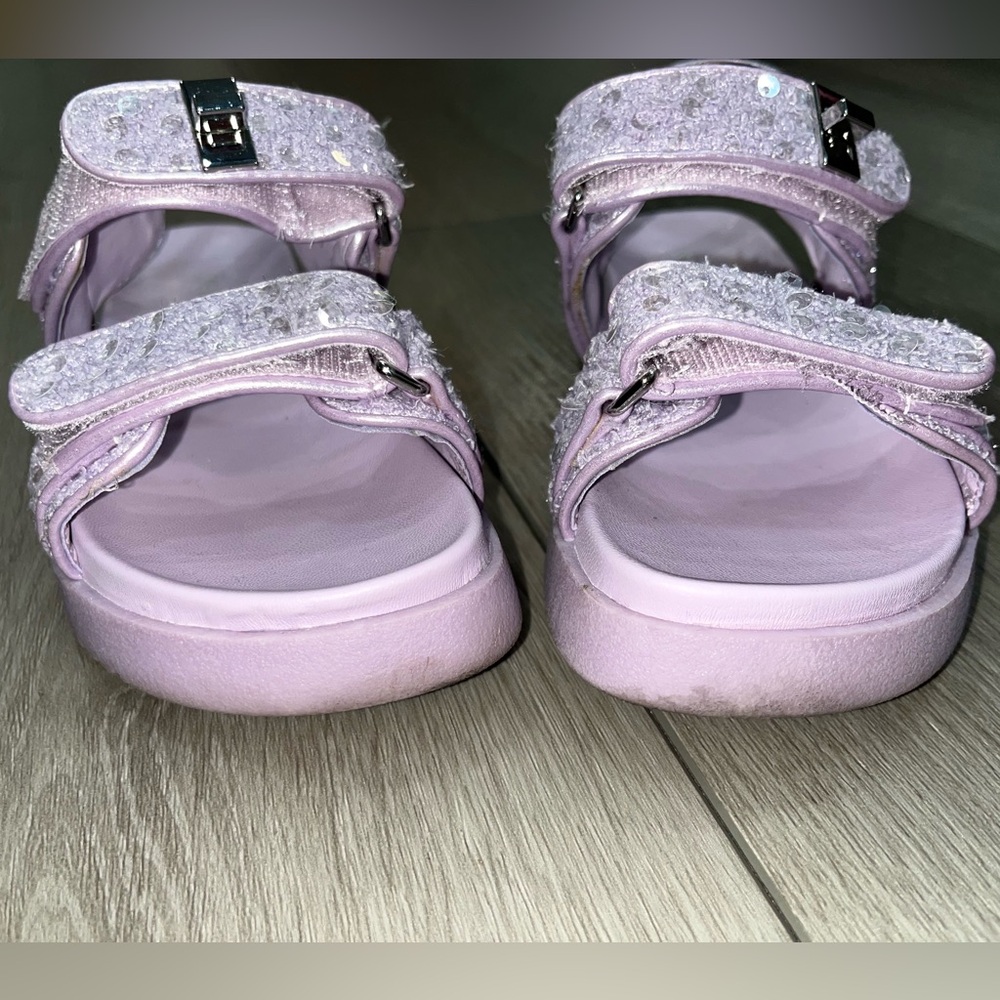 Steve Madden Girls JMONA Purple Lavender Lilac Sandals - Picture 3 of 9